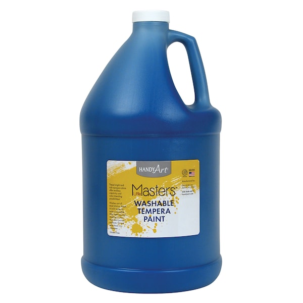 Handy Art Little Masters Washable Tempera Paint, Blue, Gallon 214-730 - main